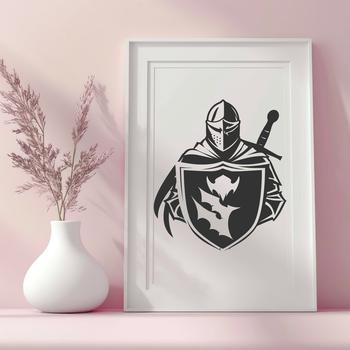 Creative Knight In SVG & DXF