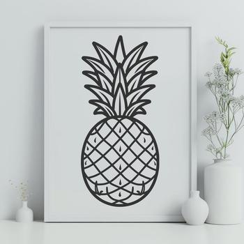 Pineapple In SVG, PNG, PDF And DXF Formats