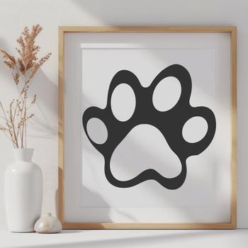 Free Animal Paw In SVG, PNG, PDF And DXF File Formats - Free