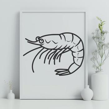 Artistic Prawn - PNG Format