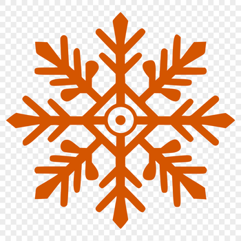 A delicate winter snowflake made up of intricate ice crystals, perfect for holiday decorations or crafting.