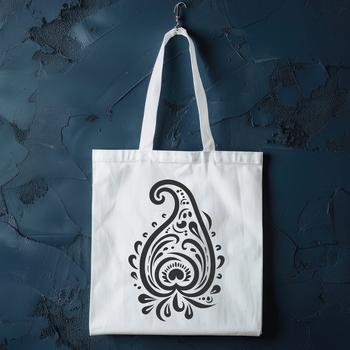 Ornate paisley pattern for digital designs, suitable for clip art and vector art projects.