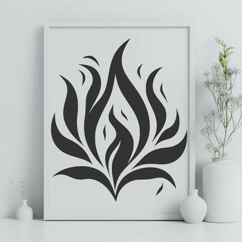 Beautiful Flames In PDF & PNG