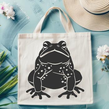 A detailed illustration of a toad in full body form, suitable for vector art and design projects.
