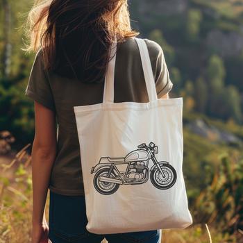 Beautiful Motorbike - Laser Cutter SVG