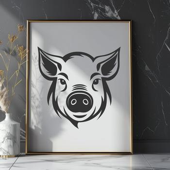 Stunning Hog In PDF & PNG