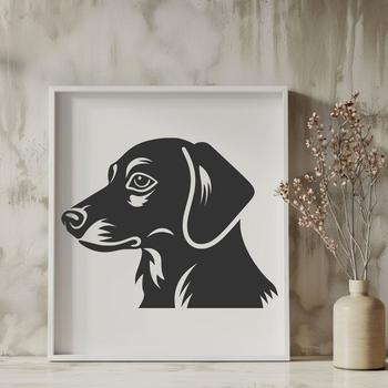 Unique Dachshund Digital Drawing