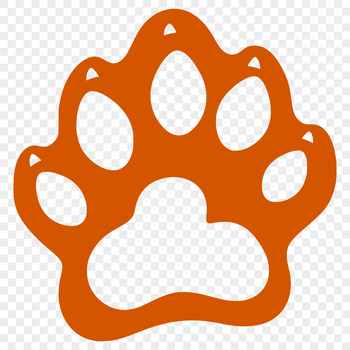 A simple illustration of animal paw prints in various colors and patterns, suitable for use in design projects.