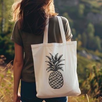 A high-quality SVG graphic representation of a fresh pineapple fruit.