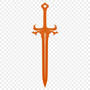 A high-quality, scalable vector graphic illustration of a sword.
