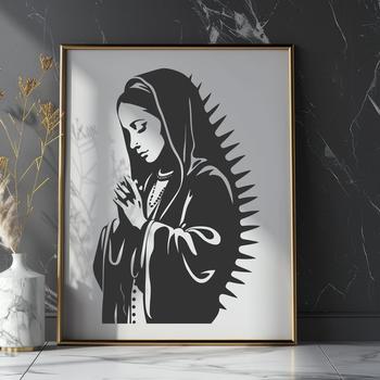 Our Lady Of Guadalupe In DXF