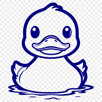 A digital illustration of a duck, suitable for vector art and commercial or personal use.
