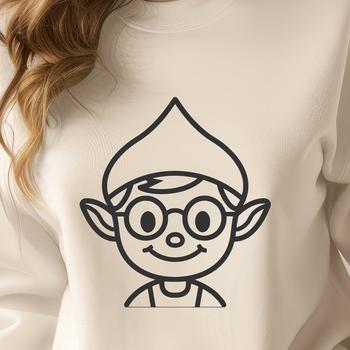 Unique Christmas Elf Vector Art