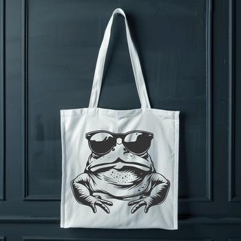 A digital illustration of a toad wearing sunglasses in a full-body pose.