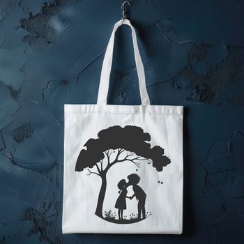 A stylized illustration of intertwined tree branches with a heart-shaped knot at the top.