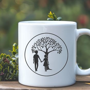 A vector design featuring a romantic tree motif, perfect for wedding decorations or Valentine's Day celebrations.