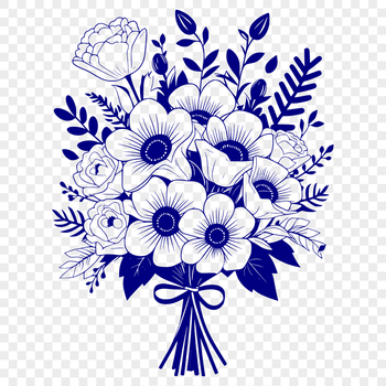 A bouquet of assorted flowers in various colors and arrangements.