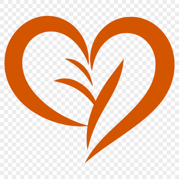 A stylized heart shape, ideal for use in vector designs, crafts, and digital art.