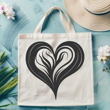 An ornate heart design suitable for various digital applications including graphic design and craft projects.