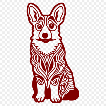 Unique Welsh Corgi Vector Illustration