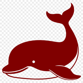An SVG graphic featuring a realistic whale silhouette for various uses.