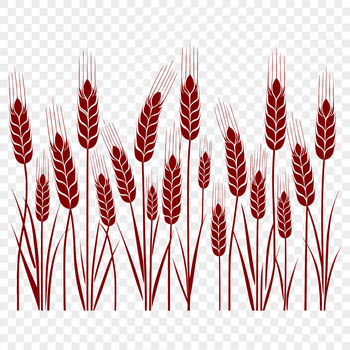 A stylized illustration of wheat, suitable for various commercial uses including cutting machine projects.