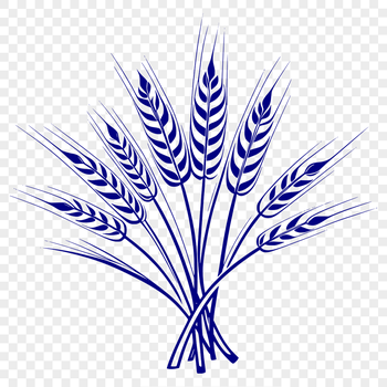 Vector graphic representation of wheat, ideal for cutting machines like Cricut or laser engraving tools.