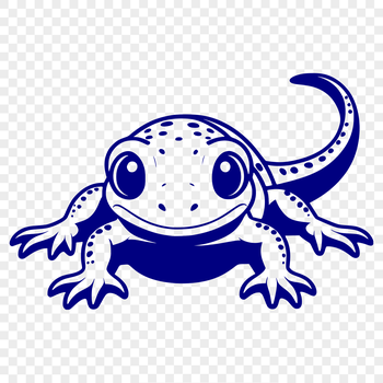 A colorful illustration of a salamander in vector format.