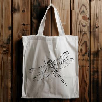 A detailed illustration of a dragonfly with intricate design elements.