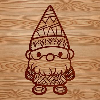 A mythical standing creature with a gnarled wooden body, inspired by traditional folkloric depictions.
