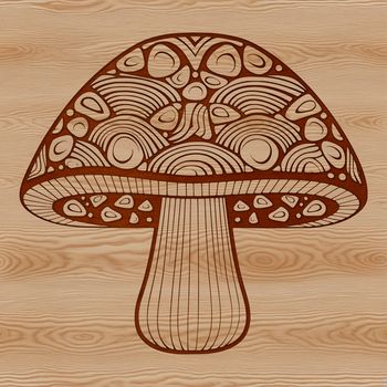 Mushroom icon in vector format, suitable for various design applications.