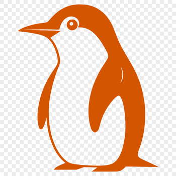 A single penguin standing on the ice, with flippers by its side.