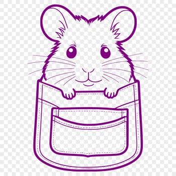 A small, furry rodent with bright eyes and a tiny nose.
