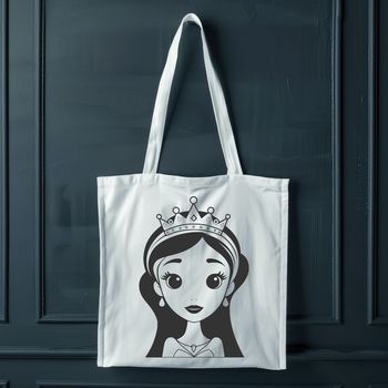 An SVG clip art design featuring a girl in a royal dress.