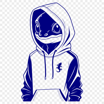 A digital illustration of a salamander, suitable for use in graphic design projects.