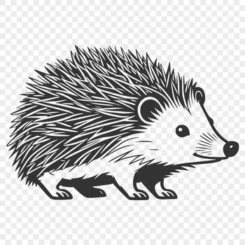 A digital illustration of a small, spiny mammal.