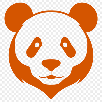 A high-quality illustration of a wild animal panda in a vector format.