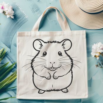 A digital illustration of a hamster, suitable for use as a vector graphic in various design applications.