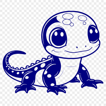 A detailed illustration of a salamander in vector format.