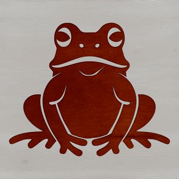 A vector illustration of a wild animal, specifically a toad, suitable for digital design and cutting machine applications.