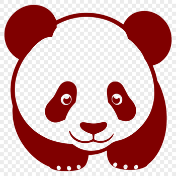 A detailed illustration of a panda in a natural environment.