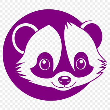 An SVG graphic of a skunk, designed with crisp lines and precise details suitable for digital use.