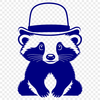 A cartoon badger illustration in vector format, suitable for digital design and printing.