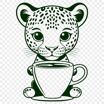 A detailed illustration of a jaguar, a big cat native to the Americas.