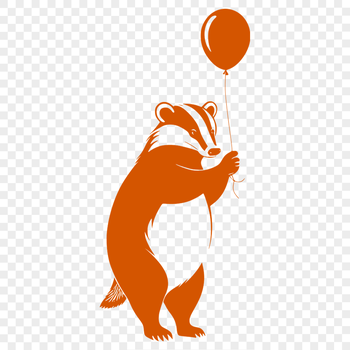 A small, nocturnal wild animal with distinctive white stripes on its face.