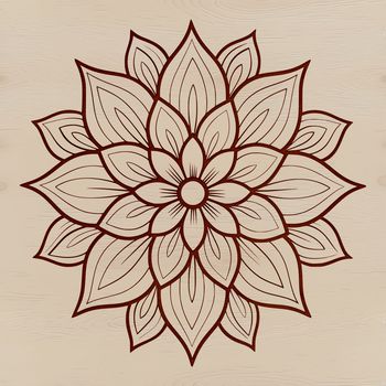 A colorful illustration of a wild flower in full bloom, set against a natural background.