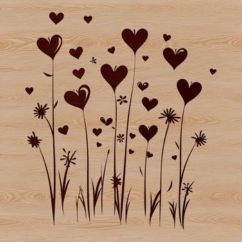 A colorful illustration of a single wild flower with delicate petals and a stem, suitable for digital crafting.
