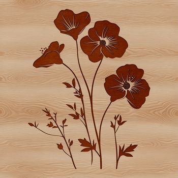 A detailed illustration of a wildflower in bloom, suitable for vector art and cutting machine designs.