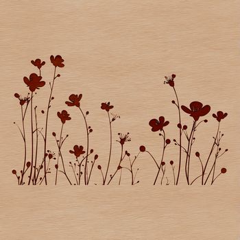 A simple illustration of a wildflower in bloom, suitable for use in craft projects.