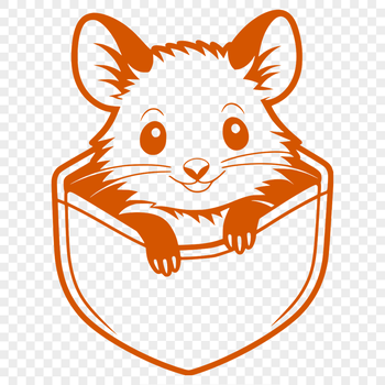 A realistic illustration of a possum in its natural habitat.